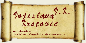 Vojislava Krstović vizit kartica